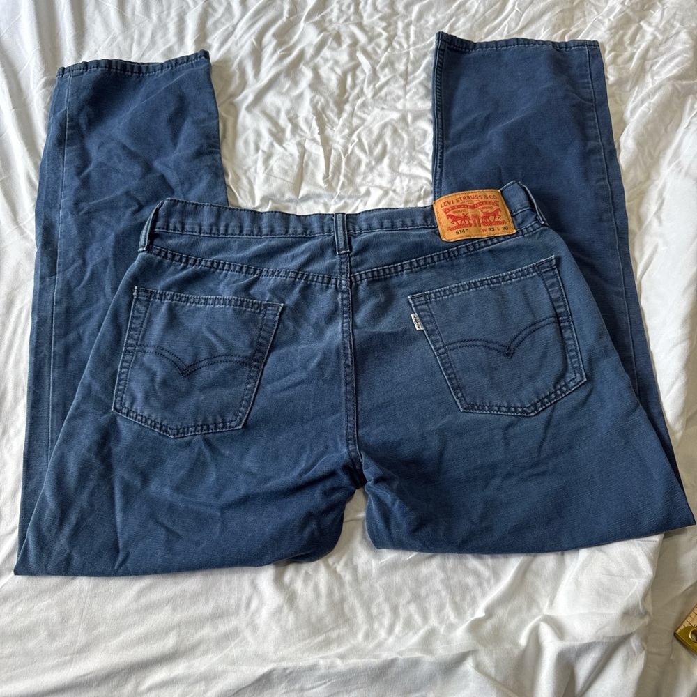 Levi's 514 Men's Deep Blue Relaxed Jeans Size 33x30
